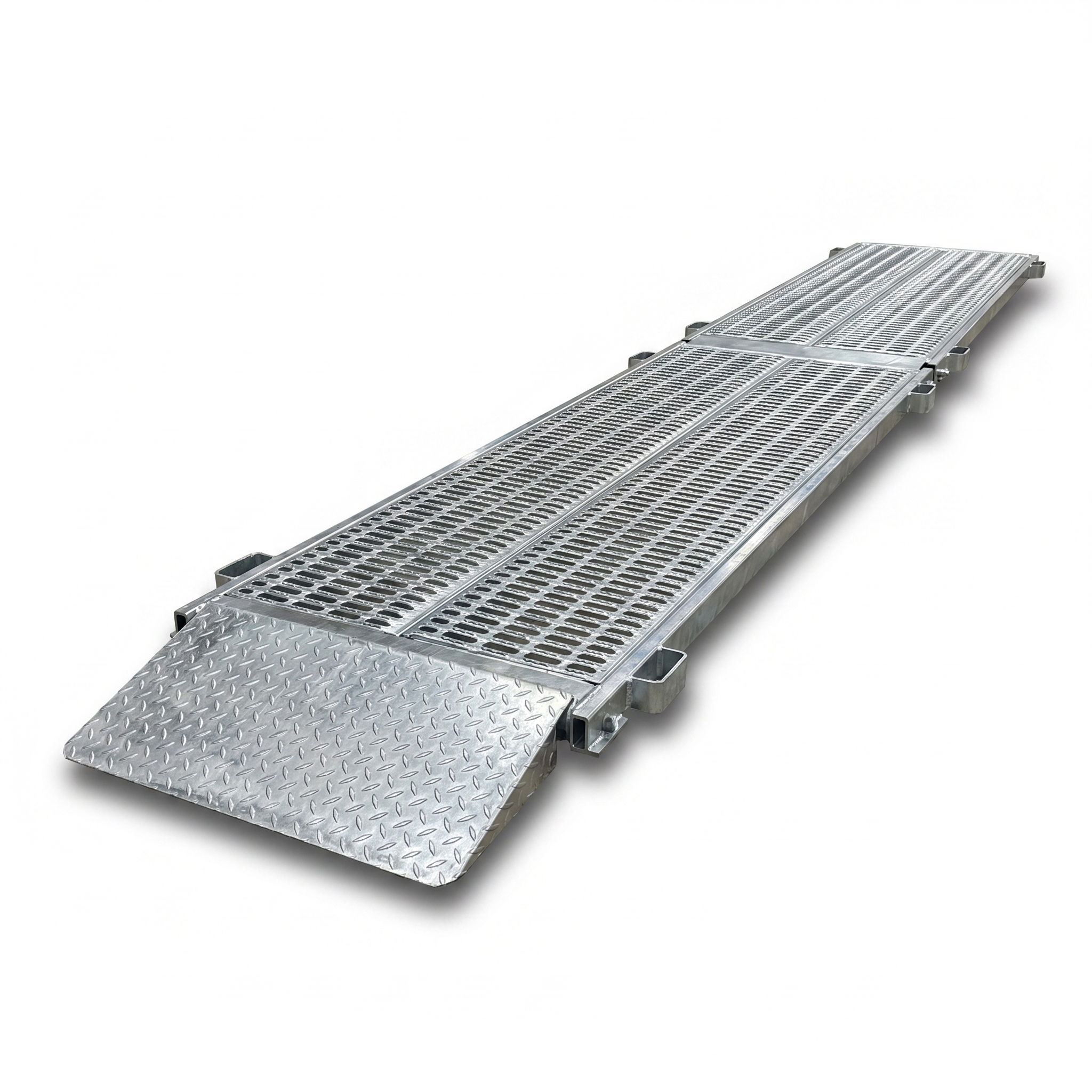 Galvanized steel temporary walkway